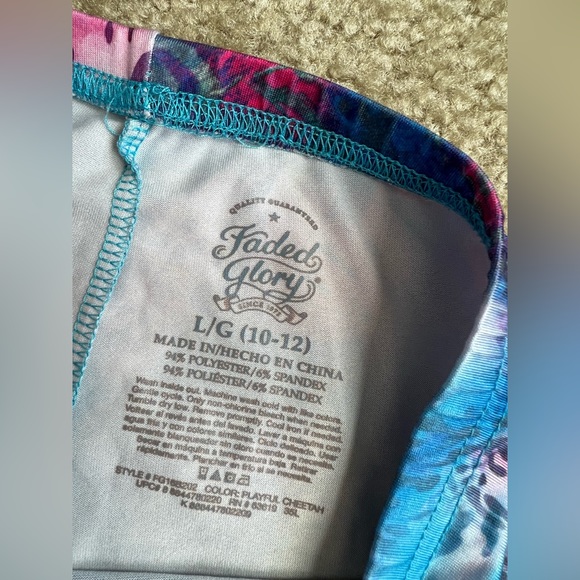 FADED GLORY | Girls Swim Tights - Picture 2 of 3